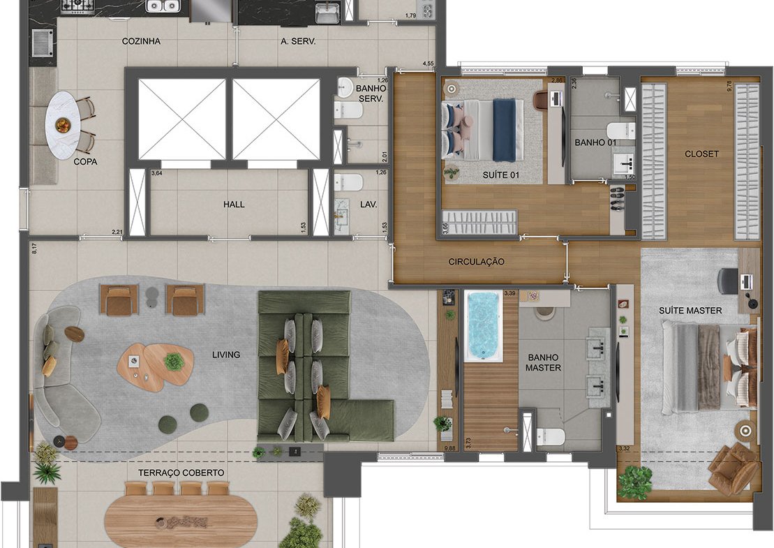 Apartamento Agami Park Residences Moema – EZETEC