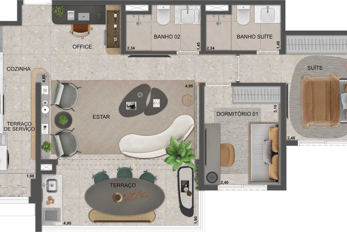 Apartamento Blue Marine Home Resort – EZTEC