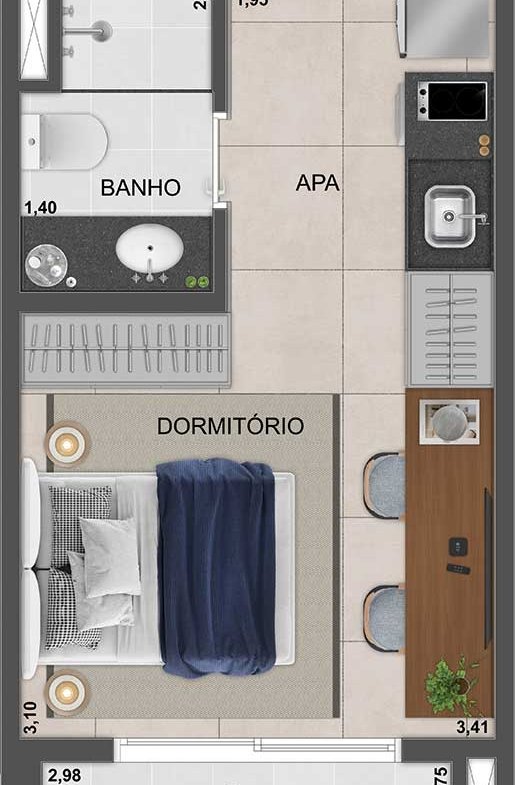 Apartamento Blue Marine Home Resort – EZTEC