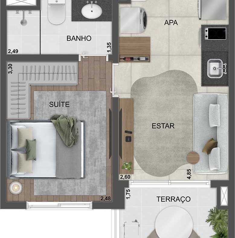 Apartamento Blue Marine Home Resort – EZTEC