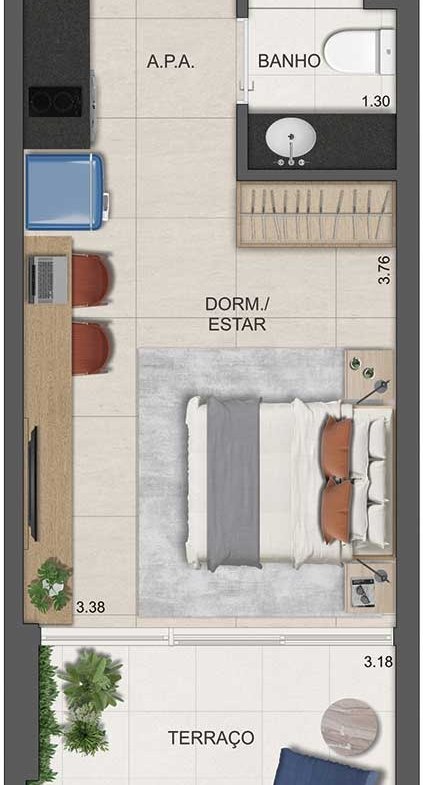 Apartamento Dot. 230 by Triptyque – EZTEC