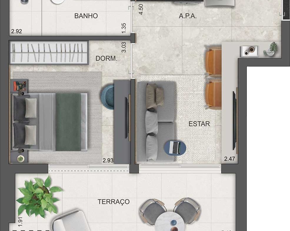 Apartamento Dot. 230 by Triptyque – EZTEC