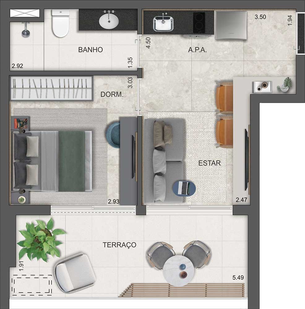Apartamento Dot. 230 by Triptyque – EZTEC