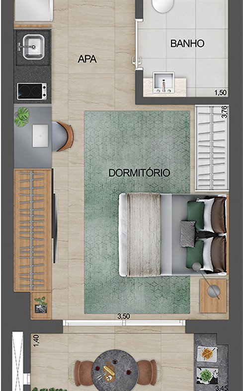 Apartamento EZ by Exalt Ibirapuera – EZTEC