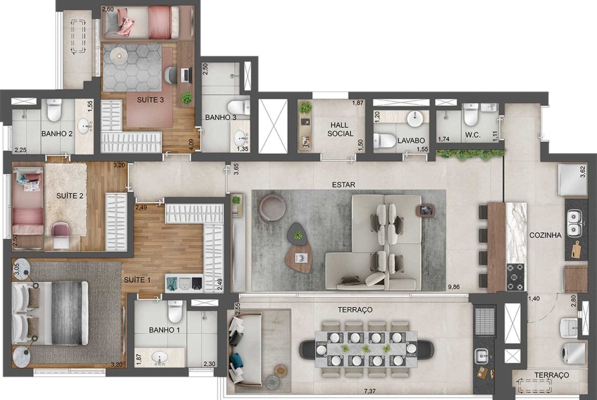 Apartamento Ez by Expression Ibirapuera – EZTEC