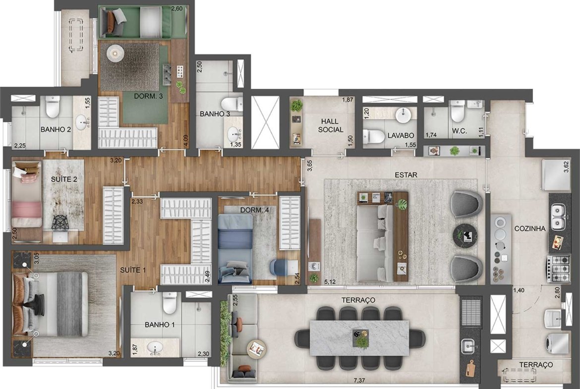 Apartamento Ez by Expression Ibirapuera – EZTEC
