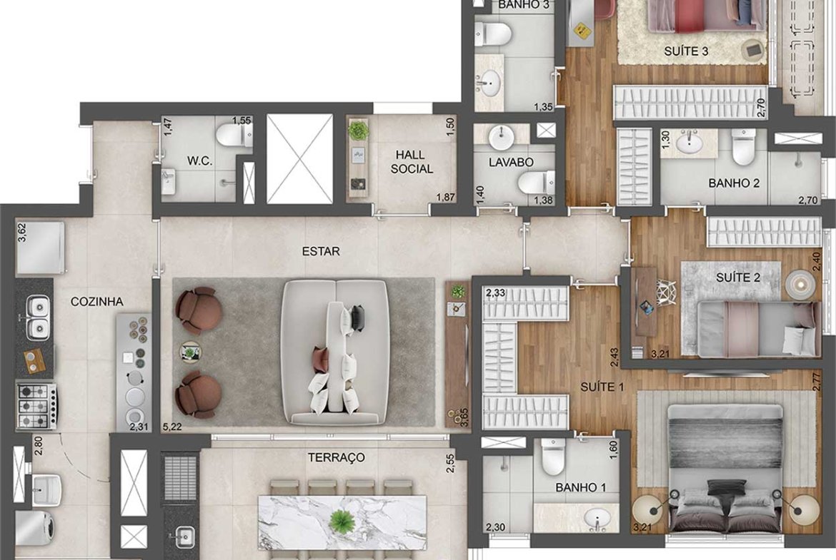 Apartamento Ez by Expression Ibirapuera – EZTEC
