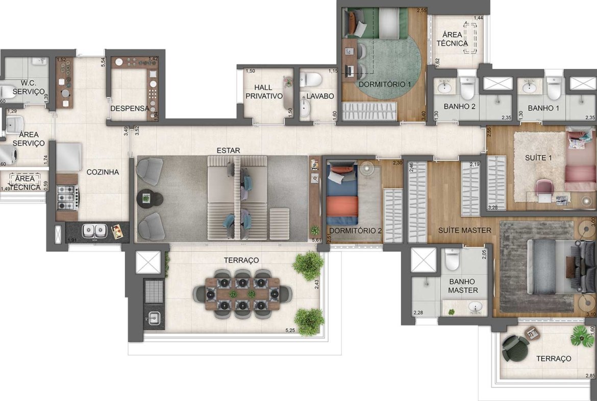 Apartamento Haute Brooklin – EZTEC