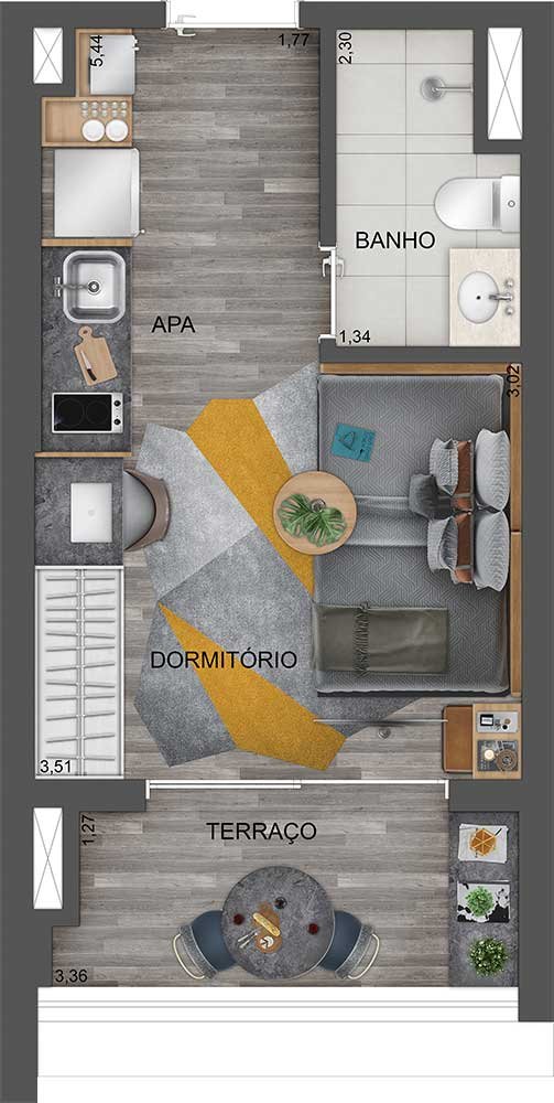 Apartamento Hub Brooklin by Ez – EZTEC