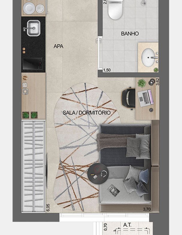 Apartamento ID Home & Lifestyle Paraíso – EZETEC