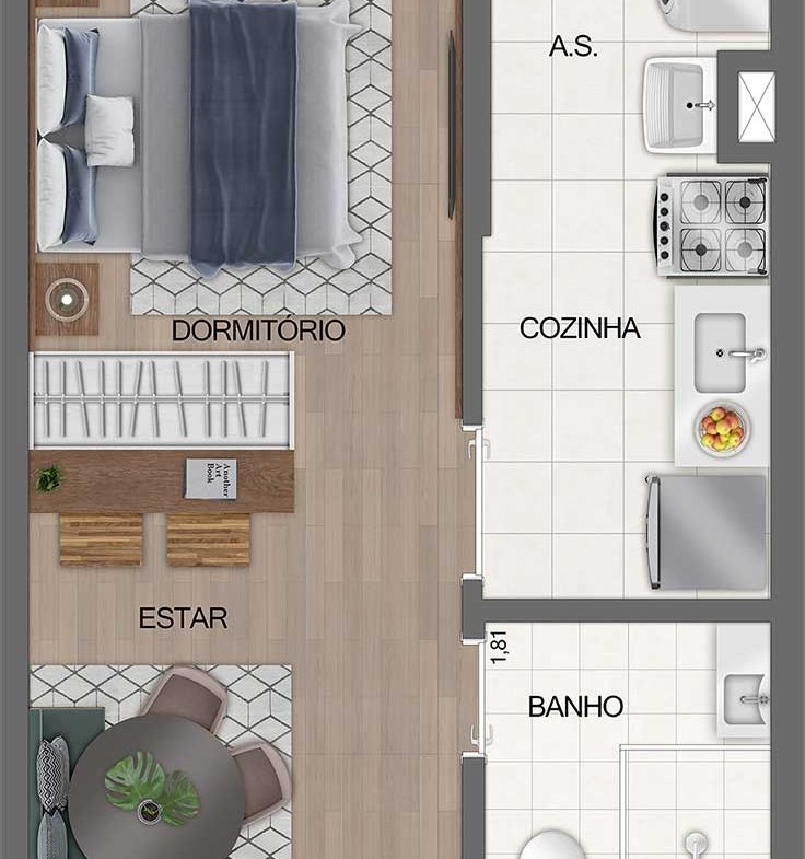Apartamento Estação José Bonifácio – Fit Casa