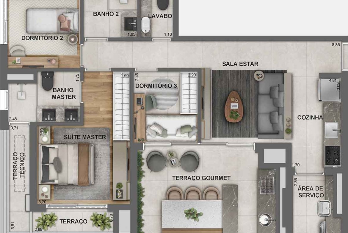 Apartamento Jota Vila Mariana – EZTEC