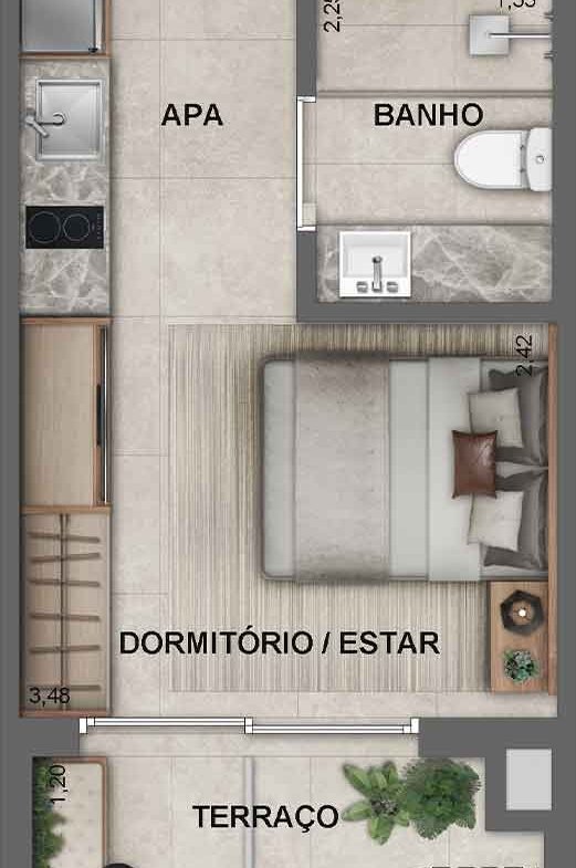 Apartamento Jota Studios Vila Mariana – EZTEC
