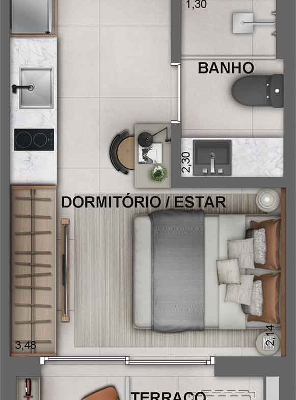 Apartamento Jota Studios Vila Mariana – EZTEC