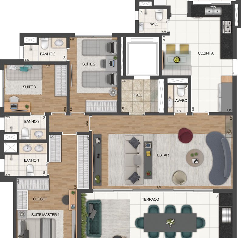 Apartamento Le Jardin Ibirapuera – EZTEC