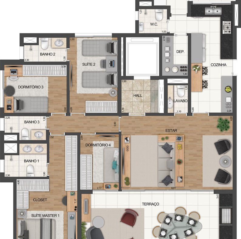 Apartamento Le Jardin Ibirapuera – EZTEC