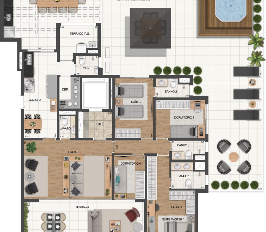 Apartamento Le Jardin Ibirapuera – EZTEC