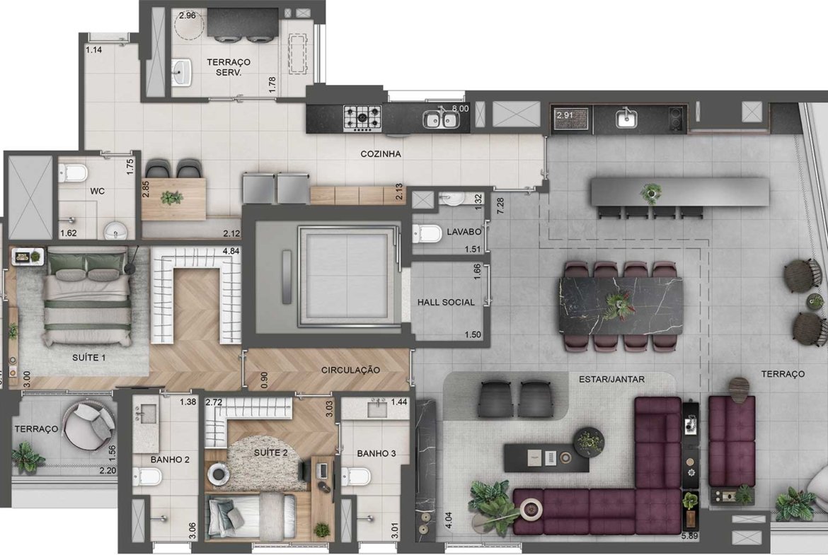 Apartamento Lindenberg Alto das Nações – EZTEC