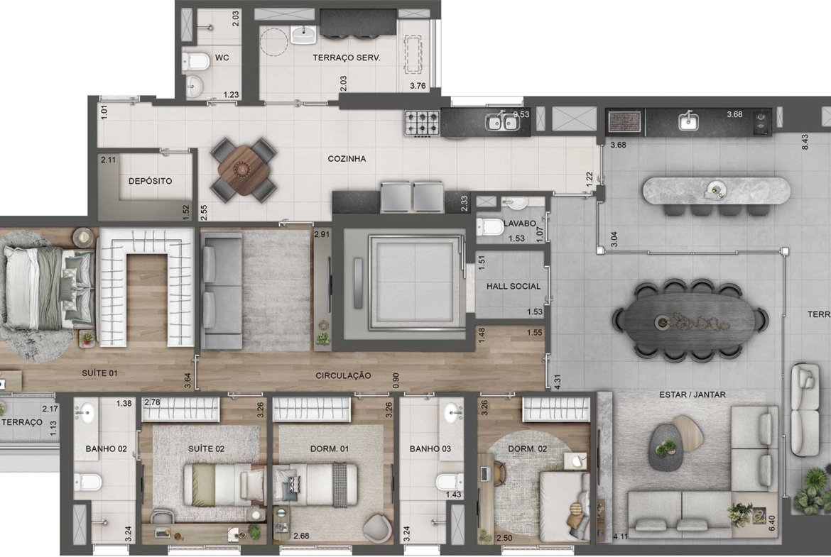 Apartamento Lindenberg Alto das Nações – EZTEC
