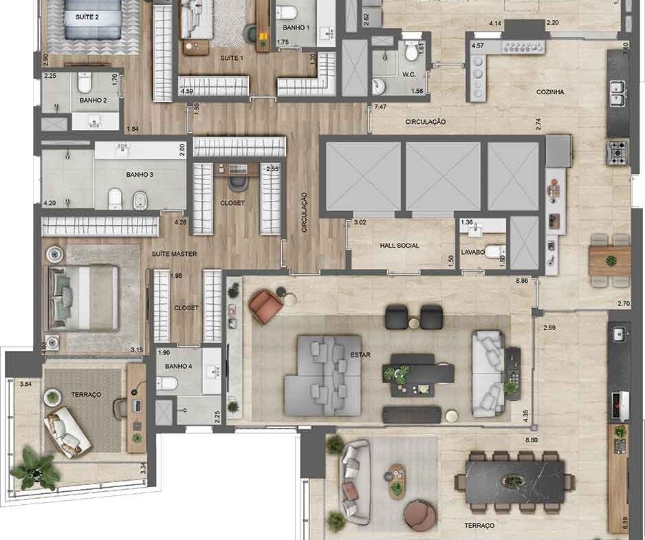 Apartamento Lindenberg Ibirapuera – EZTEC