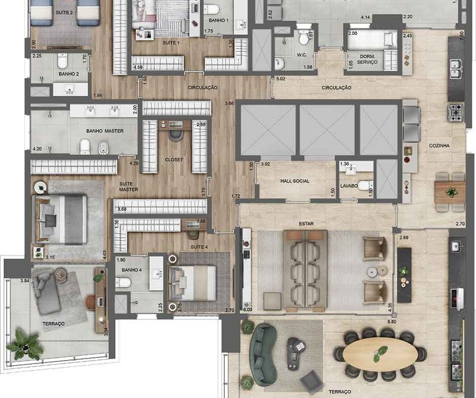 Apartamento Lindenberg Ibirapuera – EZTEC