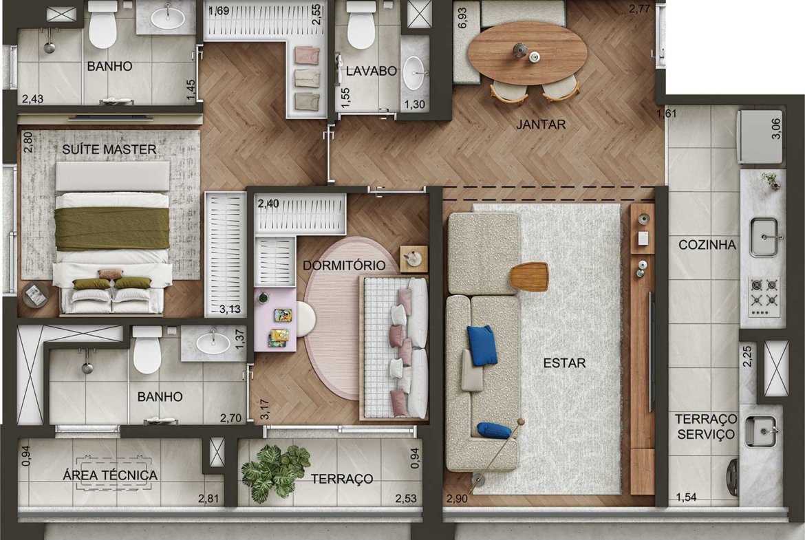 Apartamento Metropolitan by Lindenberg Santo Amaro – EZTEC