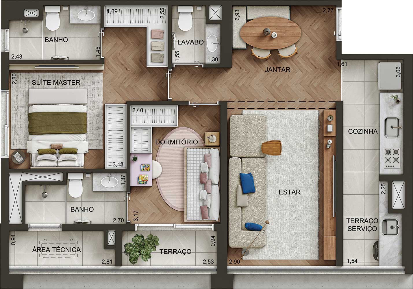 Apartamento Metropolitan by Lindenberg Santo Amaro – EZTEC