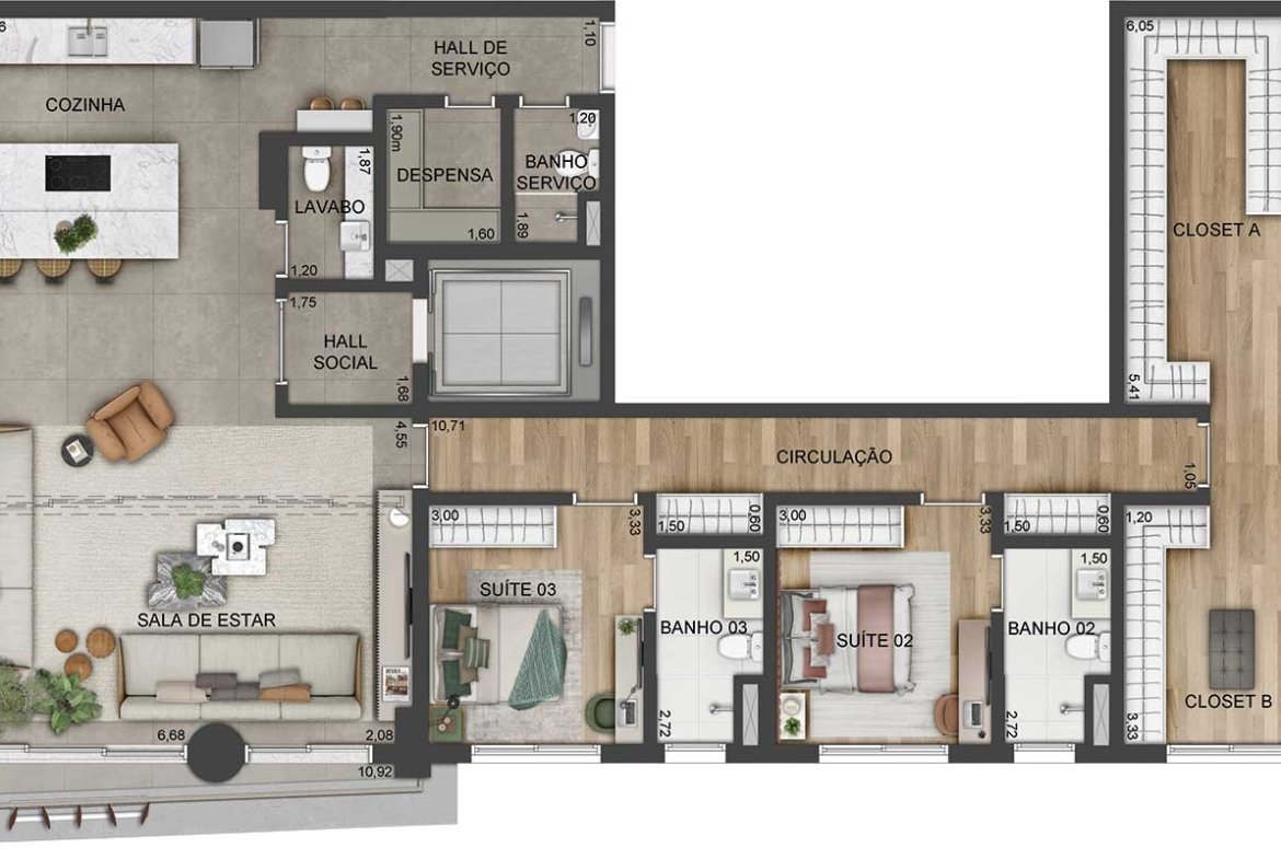 Apartamento Lindenberg Vista Brooklin – EZTEC