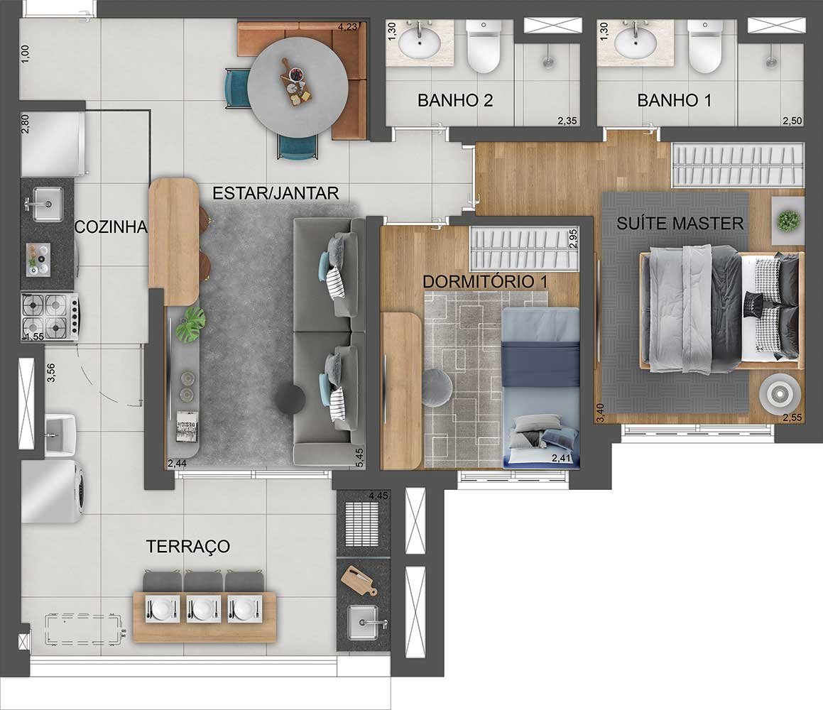 Apartamento Firenze Mooca Città – EZTEC