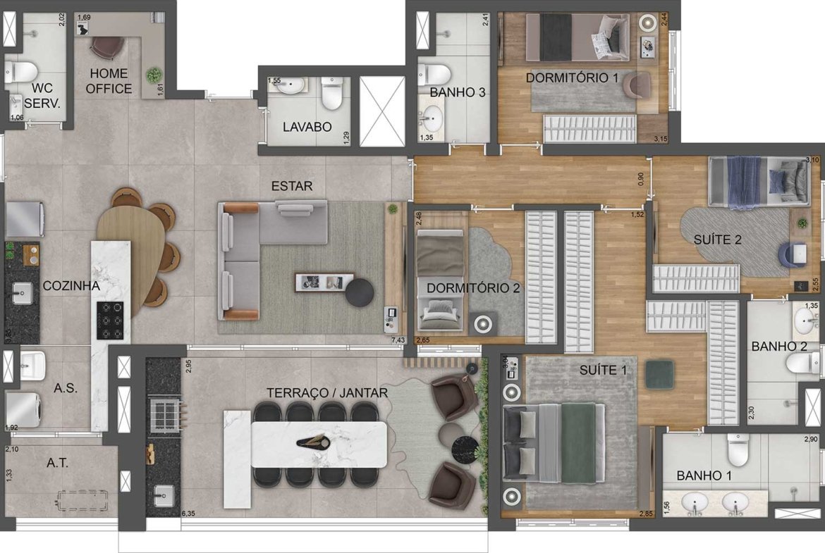Apartamento Milano Mooca Città – EZETEC