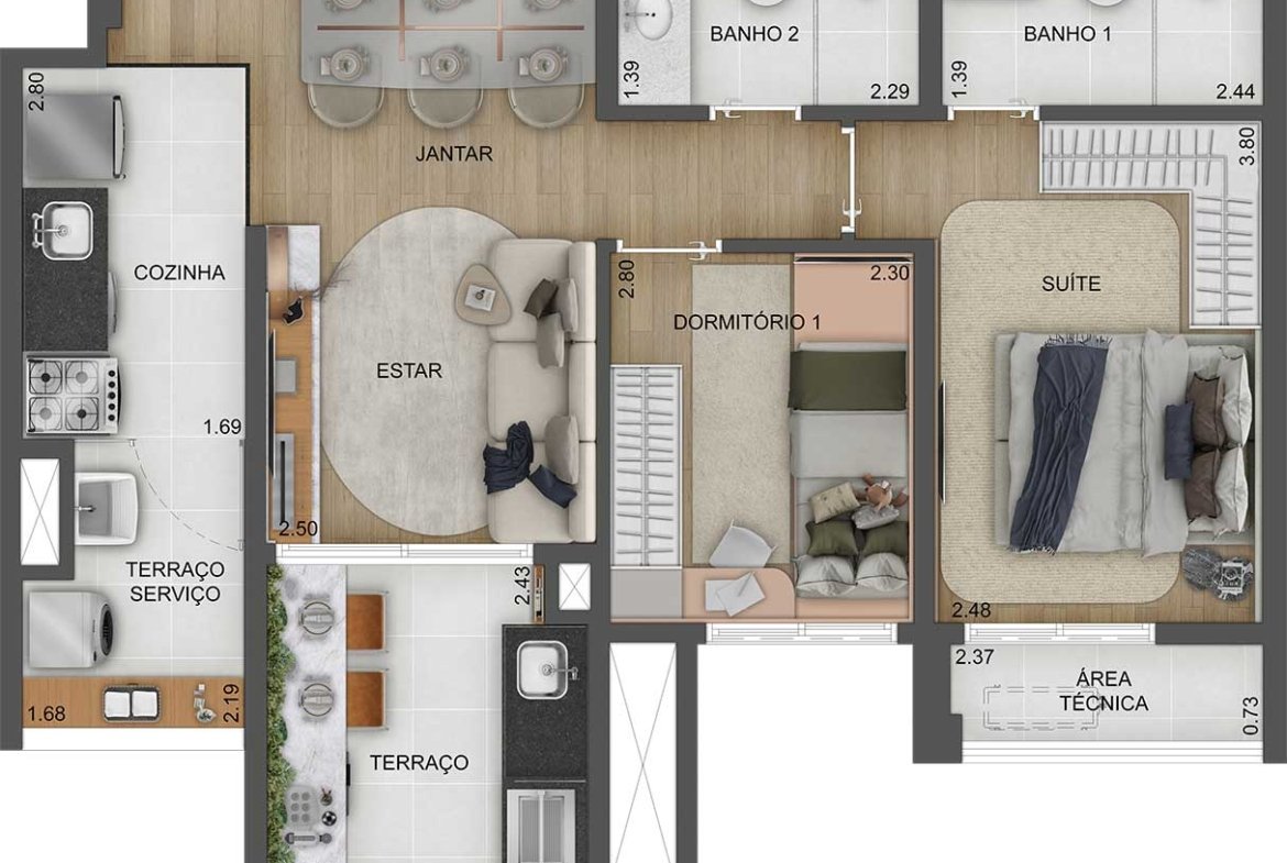 Apartamento Torino Mooca Città – EZTEC