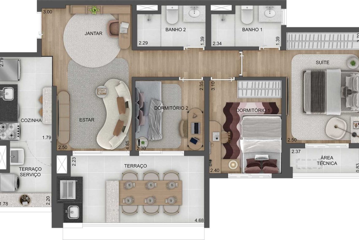 Apartamento Torino Mooca Città – EZTEC