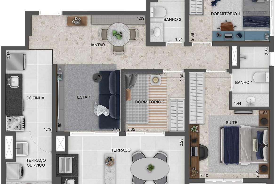 Apartamento Torino Mooca Città – EZTEC