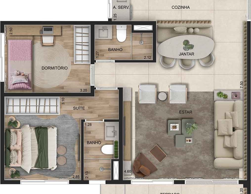Apartamento Moved Osasco Residence – EZTEC