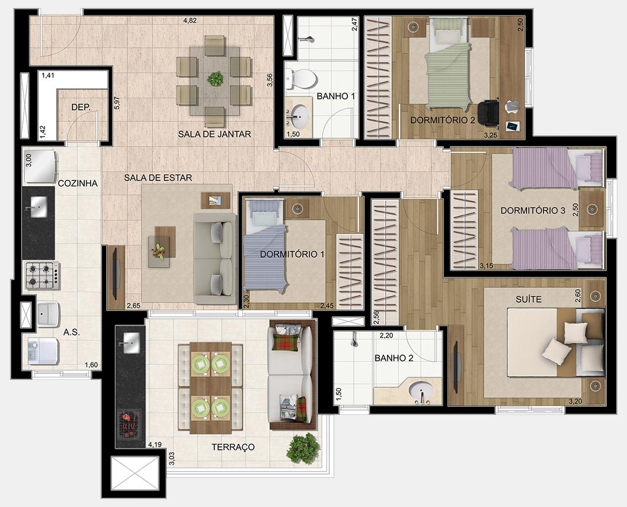Apartamento Parque Ventura Guarulhos – EZTEC