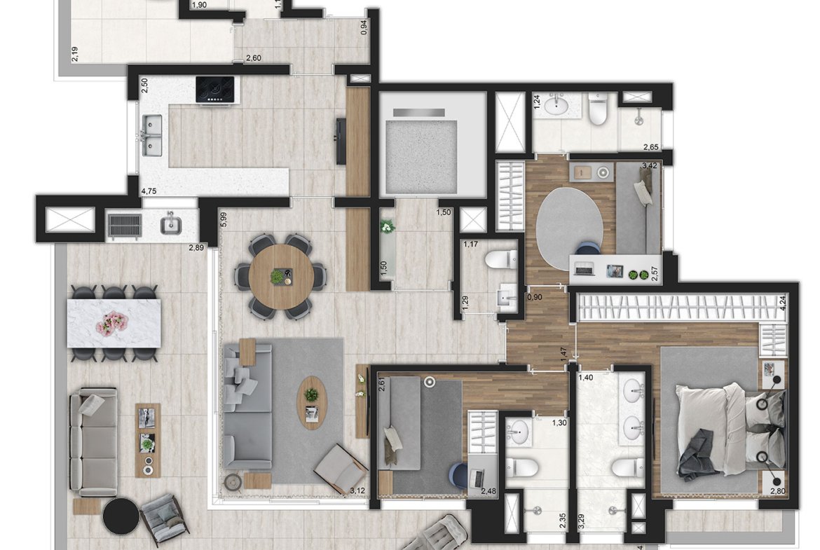 Apartamento Ibirapuera Park House – Gafisa – EZTEC