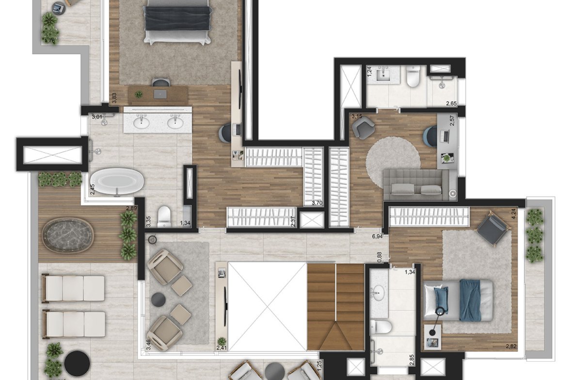Apartamento Ibirapuera Park House – Gafisa – EZTEC