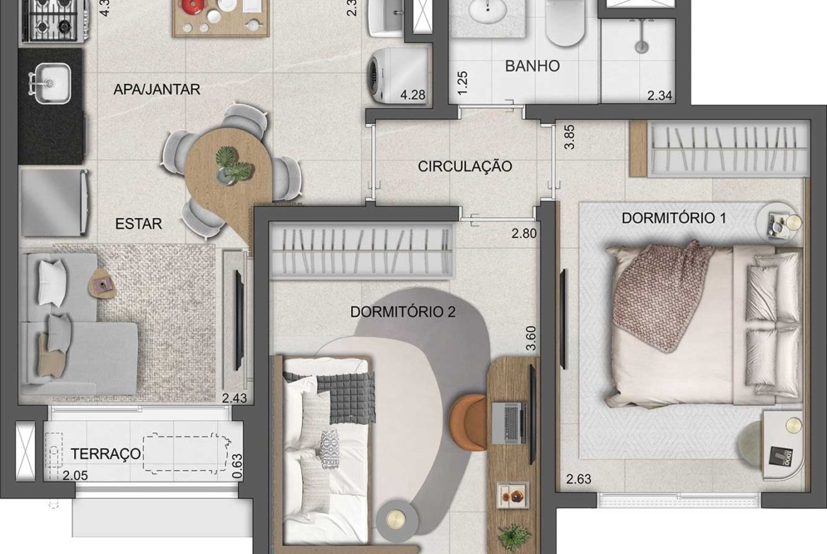 Apartamento Reserva São Caetano Bosque – EZTEC