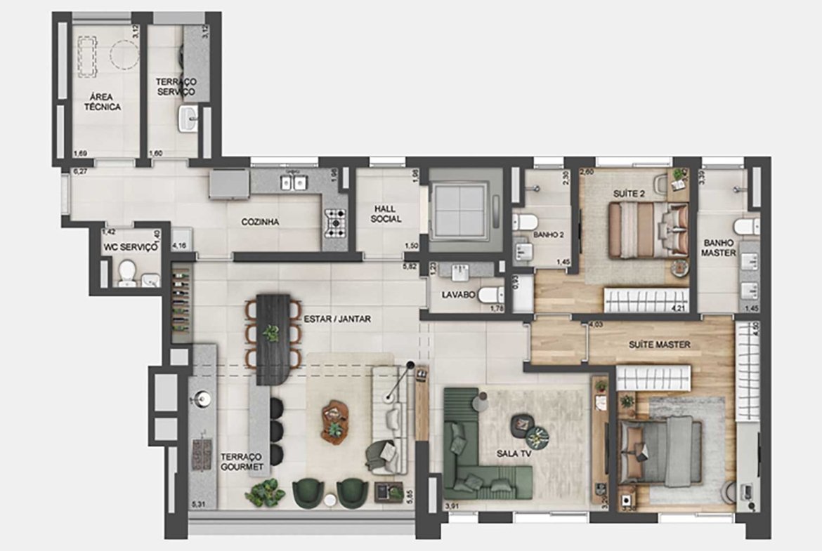 Apartamento Lindenberg Reserva Paraíso – EZTEC