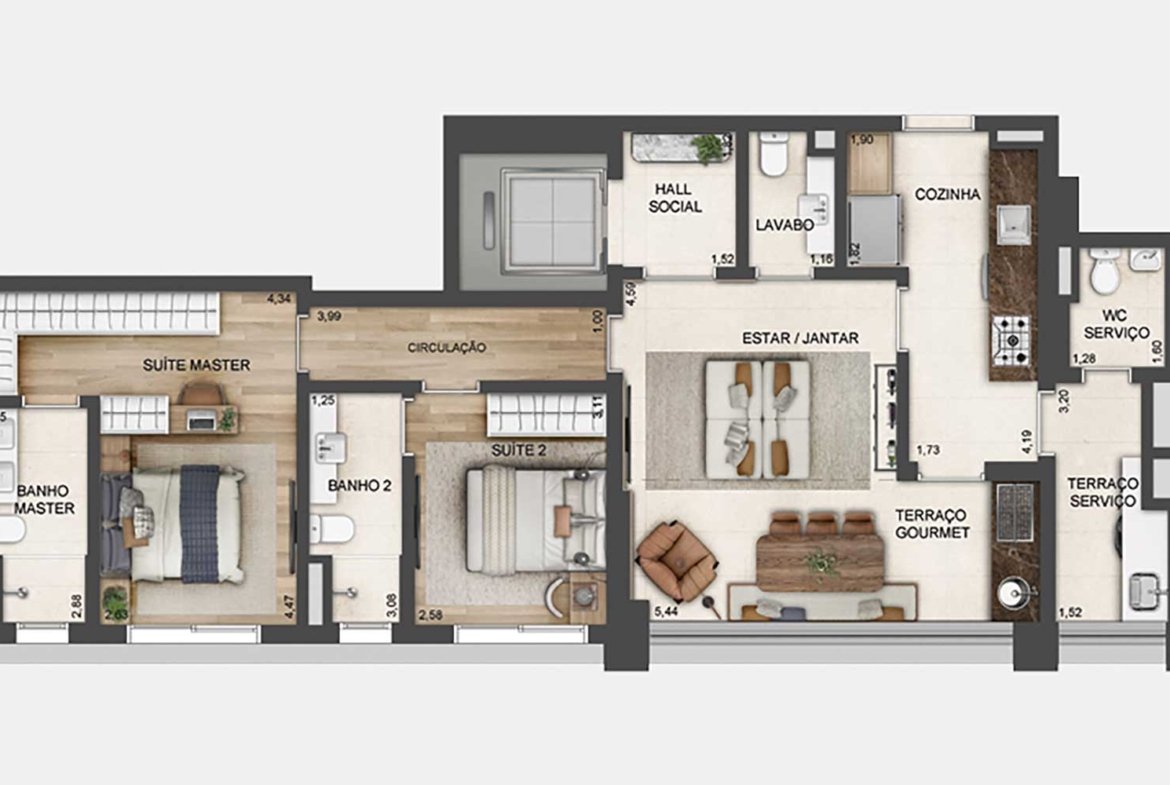Apartamento Lindenberg Reserva Paraíso – EZTEC