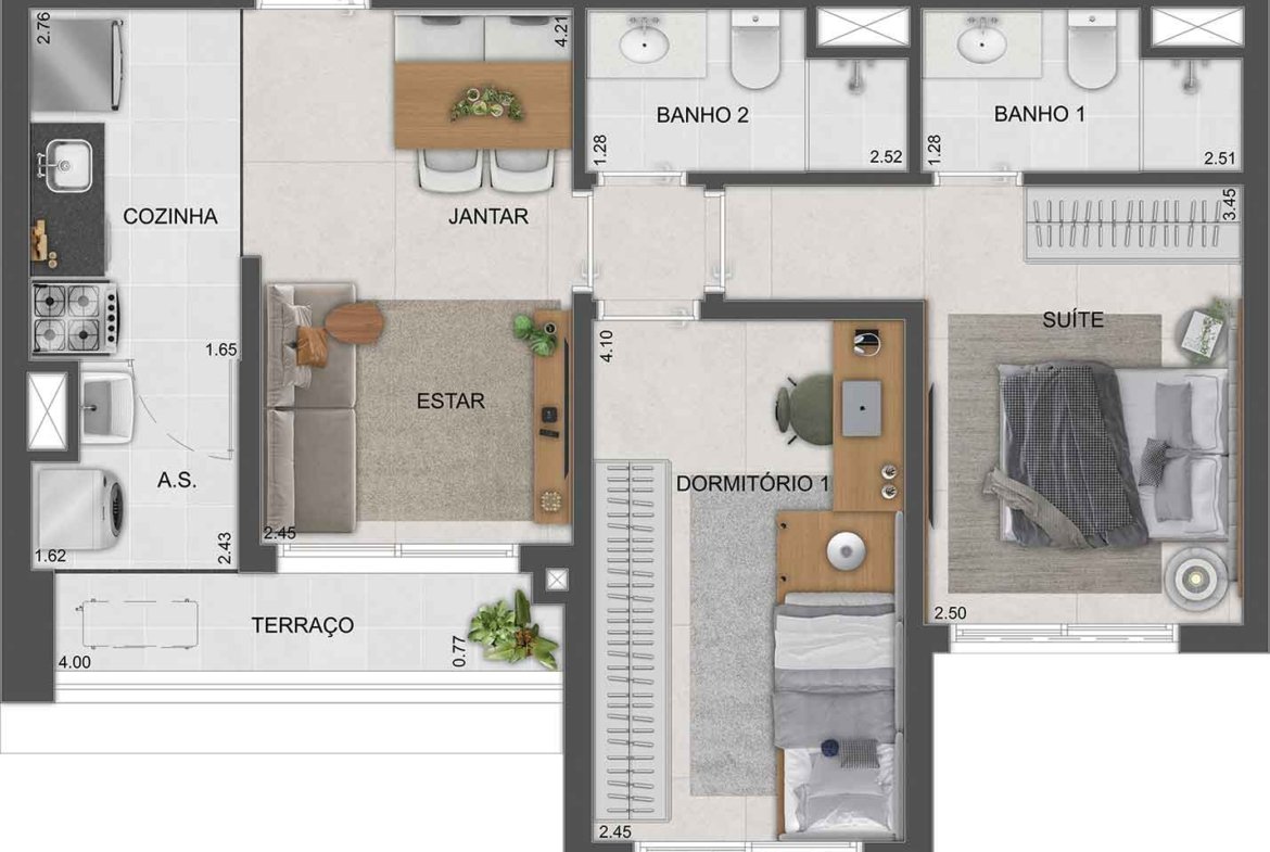 Apartamento Reserva São Caetano Parque – EZTEC