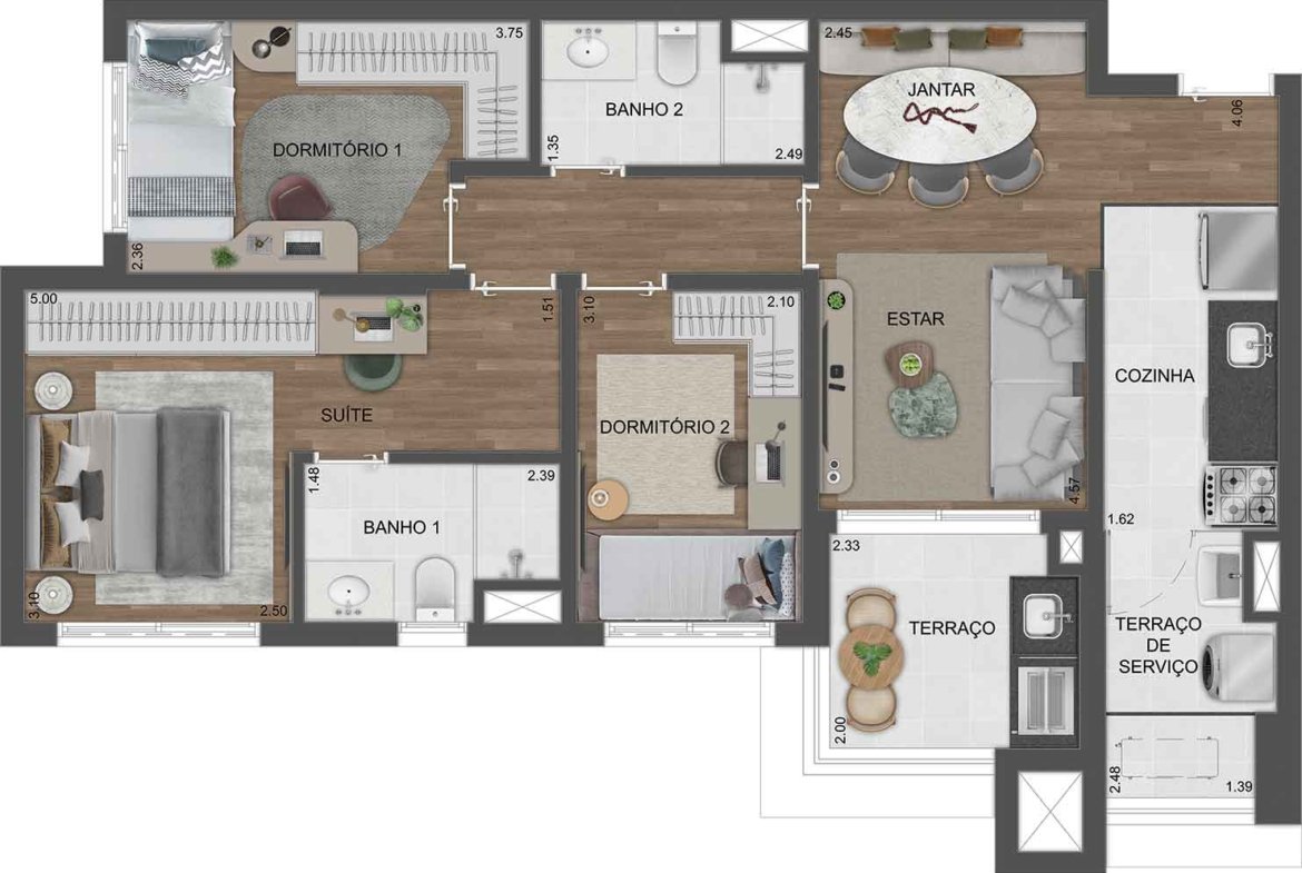 Apartamento Reserva São Caetano Parque – EZTEC