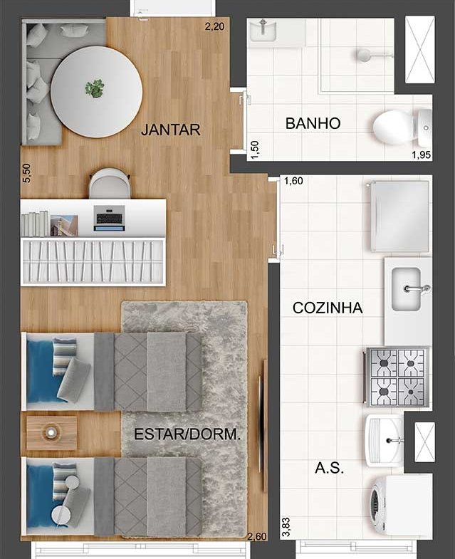 Apartamento Rio Bonito Guarapiranga – FIT CASA