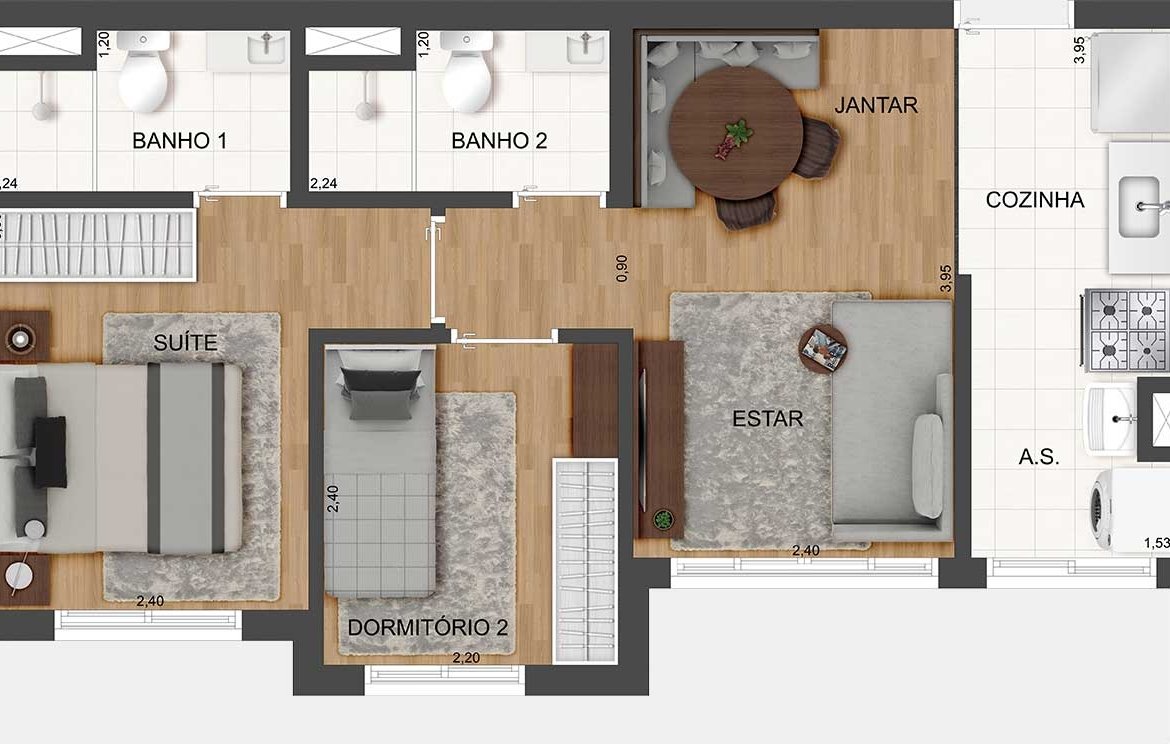Apartamento Rio Bonito Guarapiranga – FIT CASA