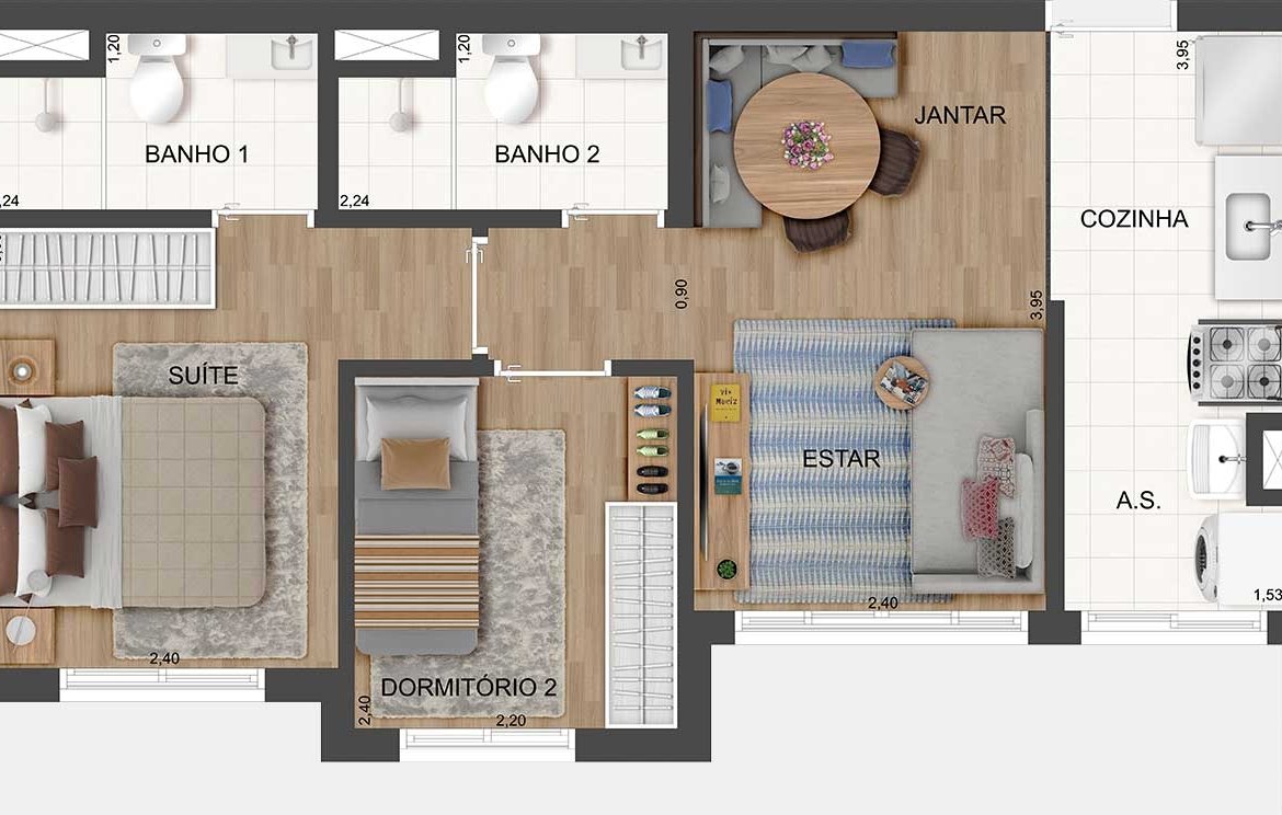 Apartamento Rio Bonito Guarapiranga – FIT CASA