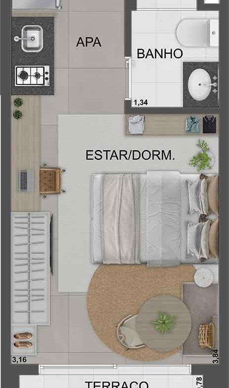 Apartamento SP_360° Smart Living – EZTEC
