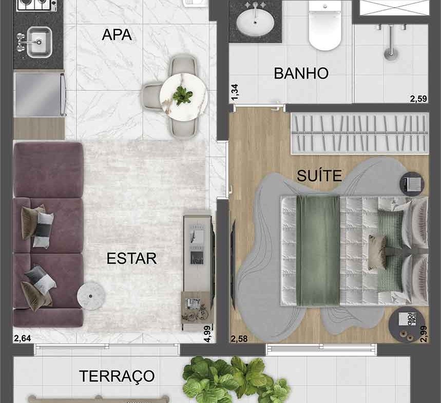Apartamento SP_360° Smart Living – EZTEC