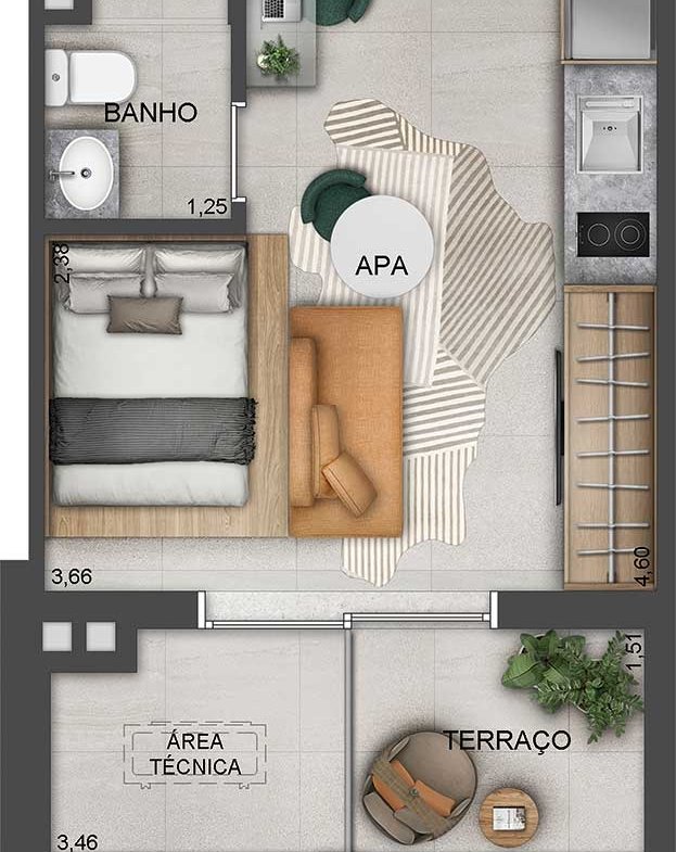 Apartamento Studios Paraíso by Lindenberg – EZTEC