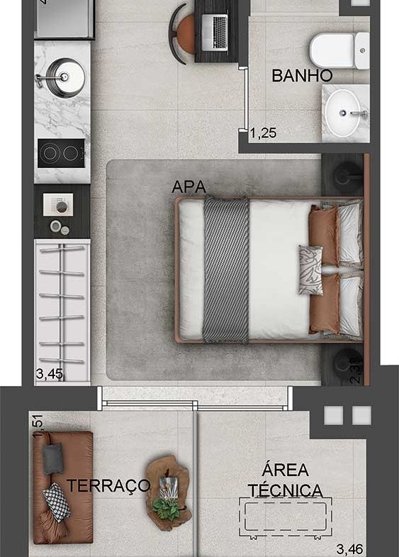 Apartamento Studios Paraíso by Lindenberg – EZTEC