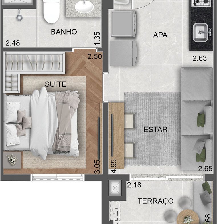 Apartamento Villares Parada Inglesa – EZTEC